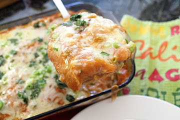 Creamy Beef Enchilasas