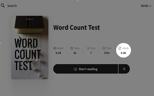 Wattpad Word Count