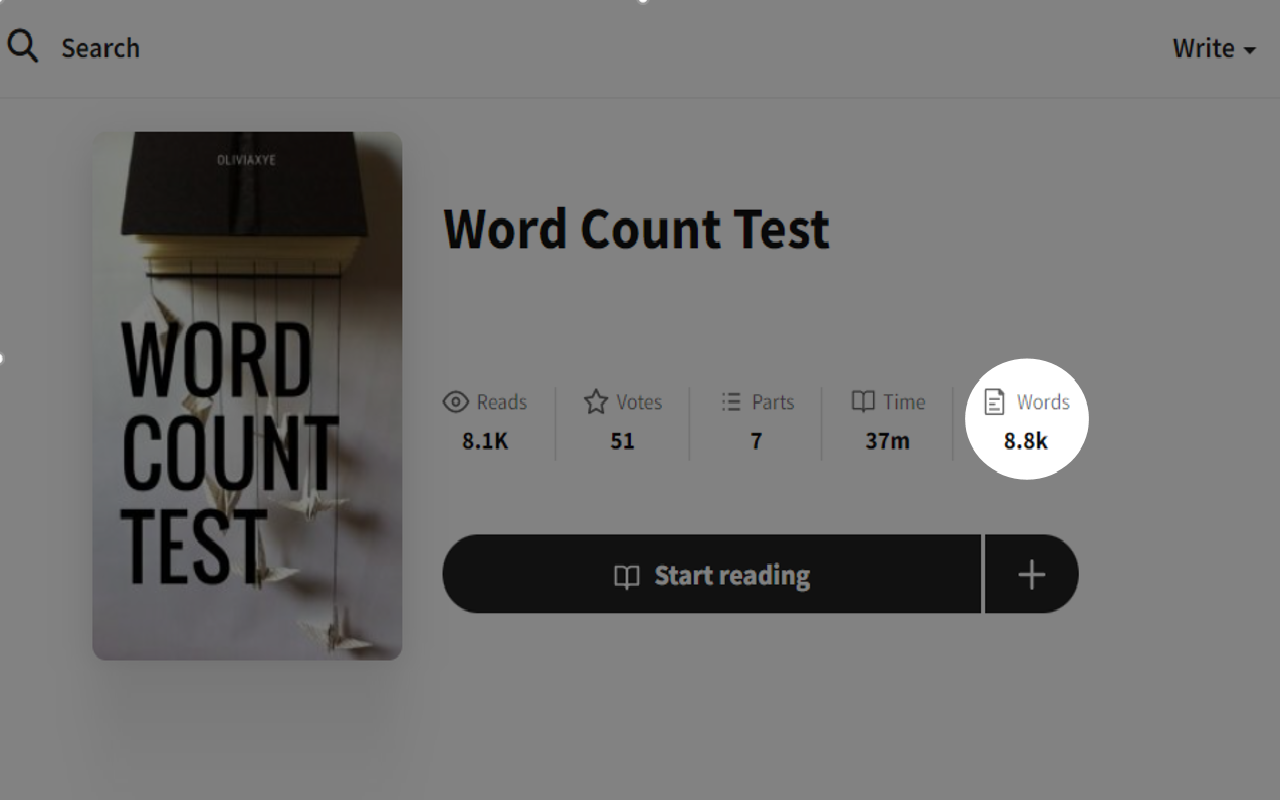 Wattpad Word Count Preview image 0