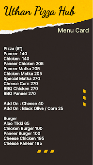 Uthan Pizza Hub menu 1