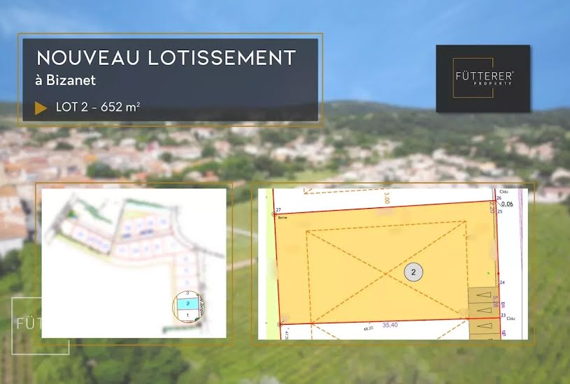  Vente Terrain à bâtir - 652m² à Bizanet (11200) 