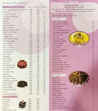 The Cake House menu 1