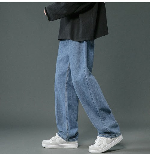 Title 8, Spring and Autumn Retro Denim Pants Men