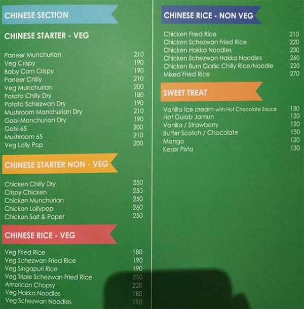 Sanket's Barbeque Delight menu 