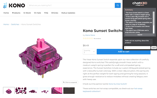 ChatKBD - Simplify Keyboard Shopping