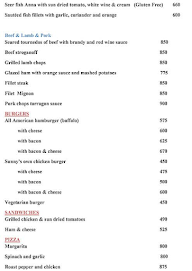 Sunnys Restaurant menu 5