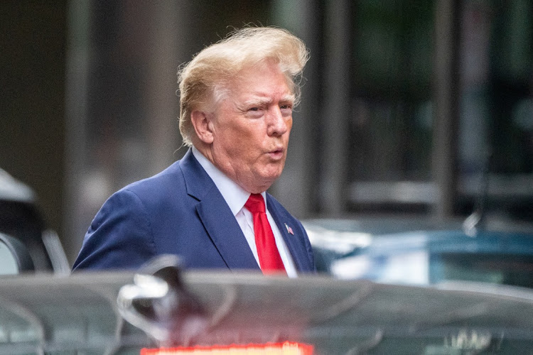 Donald Trump departs Trump Tower two days in New York, the US, August 10 2022. Picture: DAVID DEE DELGADO/REUTERS