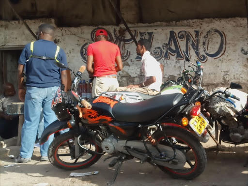 Boda boda operators in Lamu town on Tuesday, September 25, 2018. /PRAXIDES CHETI