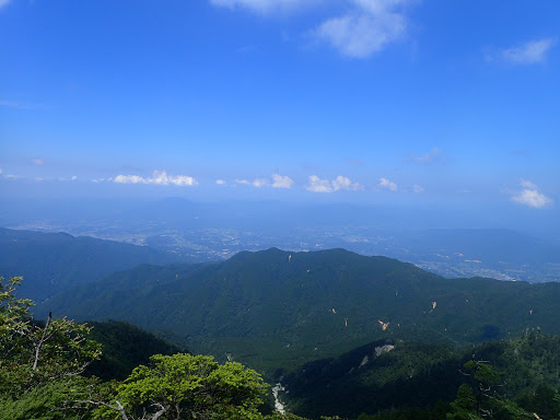 下山中も良い天気