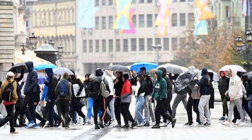 U Srbiji danas osetno hladnije vreme sa kišom