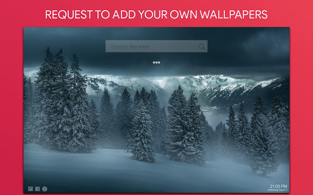 Snow Wallpaper HD Custom New Tab
