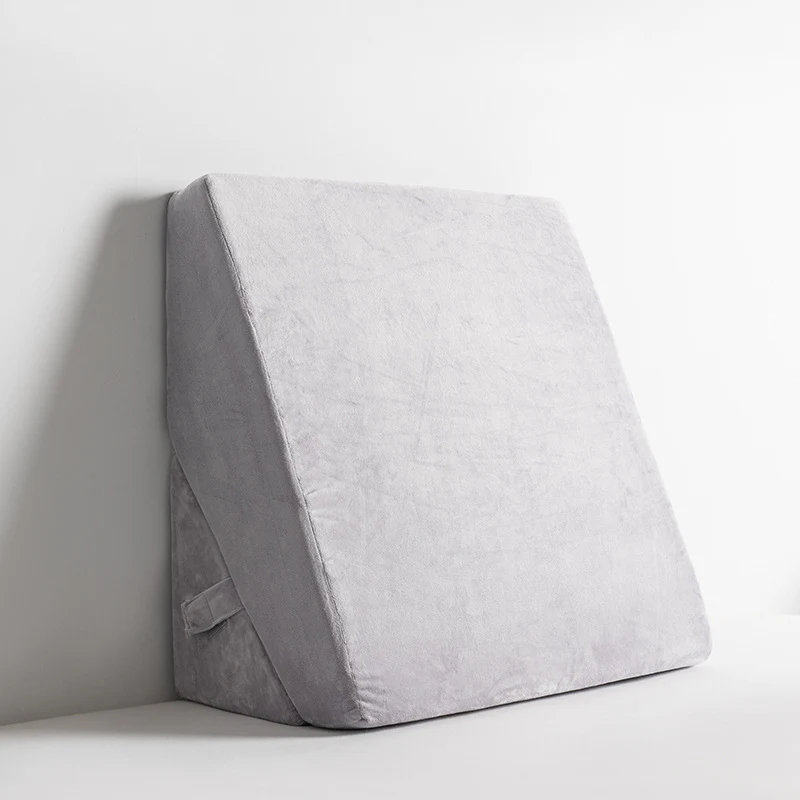Memory Foam Driehoek Wigkussen. Biedt Rug- en Nekondersteuning voor Comfortabel Lezen, Rusten. Vermindert Pijn. Ideaal voor Ontspanning.