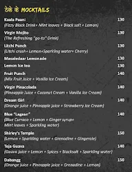 Bollywood Canteen menu 1