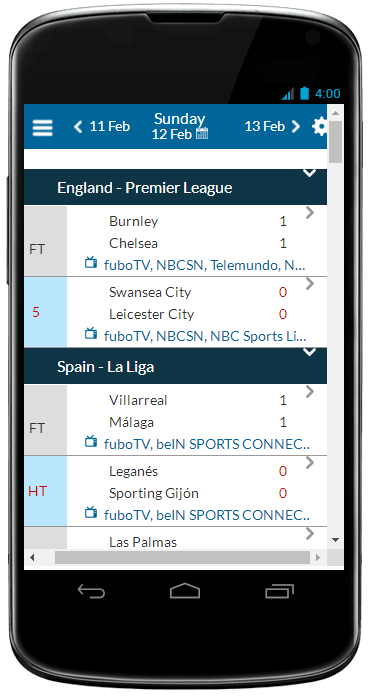 Android application Live Soccer Tv screenshort