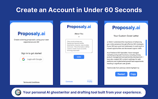 Proposaly - Upwork AI Proposal Generator