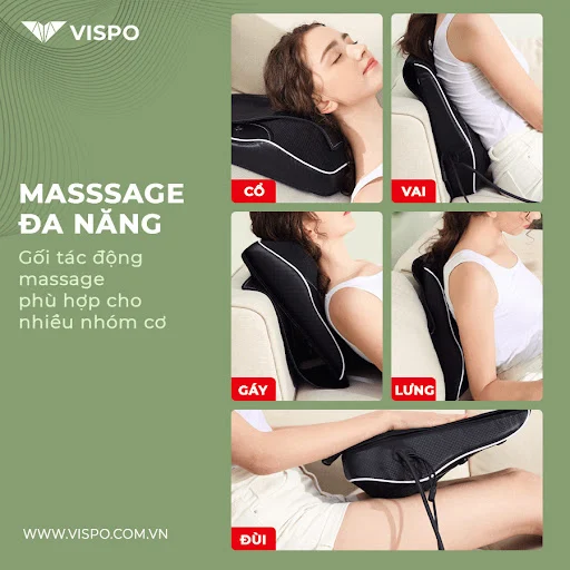 (FREE SHIP) Gối massage VP-G22P
