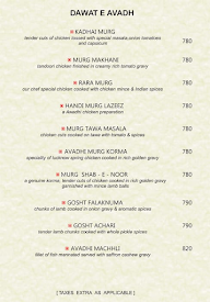 Falaknuma menu 4