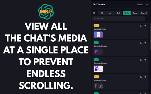 GPT Threads Manager - Surf ChatGPT chats without scrolling screenshot 4