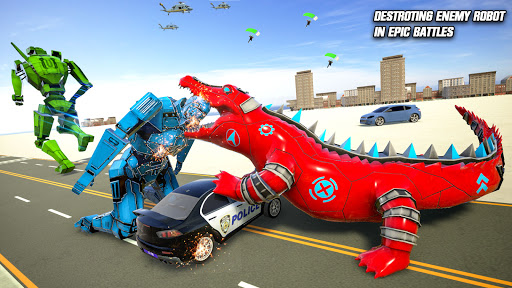 Screenshot Crocodile Robot Car Transform