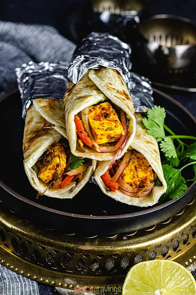 Tandoori Paneer Tikka Roll