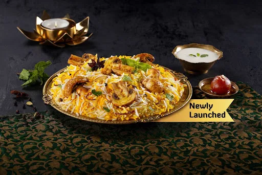 Taj-e-Khumb Biryani (Mushroom Biryani - Serves 1)