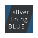 silver lining BLUE - dark theme - Chrome extension download