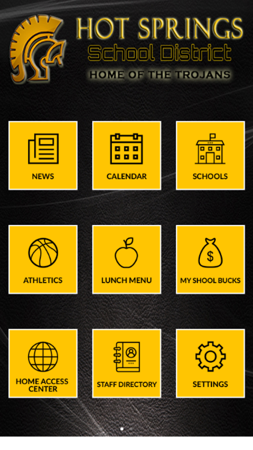 Android application Hot Springs School District screenshort