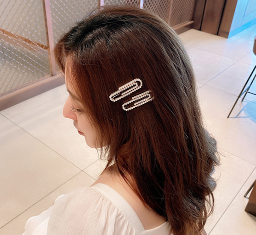Title 2, Pearl Hair Clip Set. Elevate your hairstyle wit...