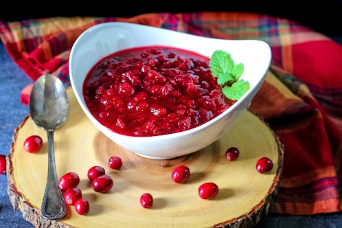 Peach Schnapps Cranberry Sauce