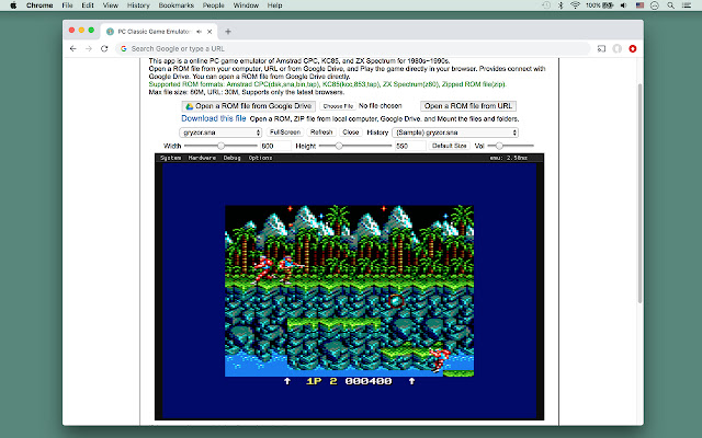 PC Classic Game Emulators chrome extension