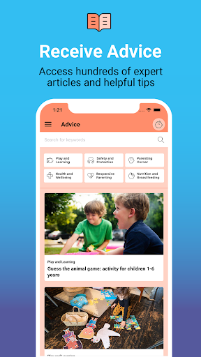 Screenshot Bebbo parenting app