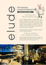 Elude Microbrewery menu 2