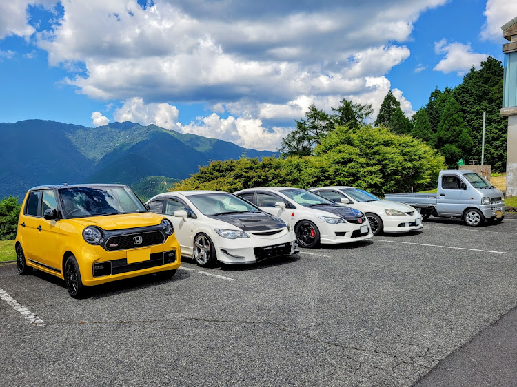 N-ONEの道の駅あわくらんど・ベルピール自然公園・オフ会・ドライブ・台風7号に関するカスタム事例の投稿画像2枚目