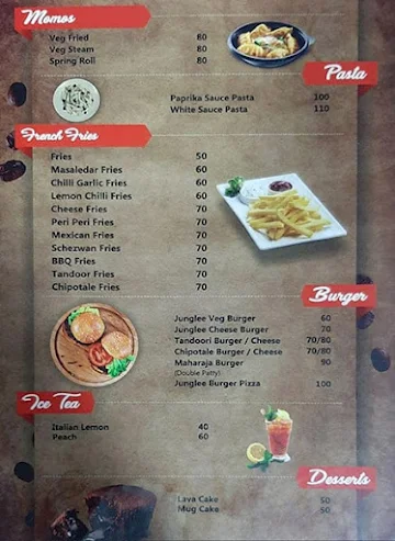 Calypso Cafe menu 