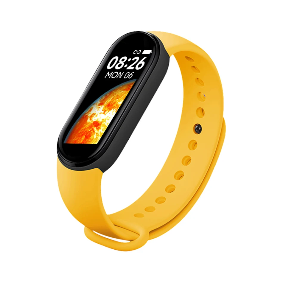 Pulseira Inteligente com Monitor de Frequência Cardíaca, Pressão Arterial, Bluetooth, Contador de Passos e Música para sua saúde e bem-estar.