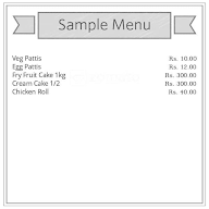 Bangalore Bakery menu 1