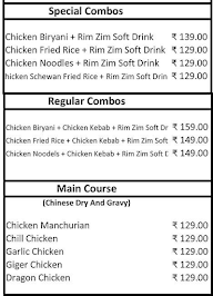 New Taj Biriyani menu 2