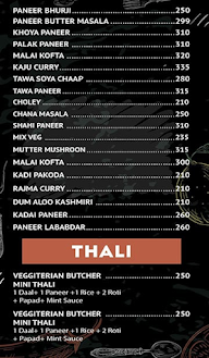 Veggiterian Butcher menu 7