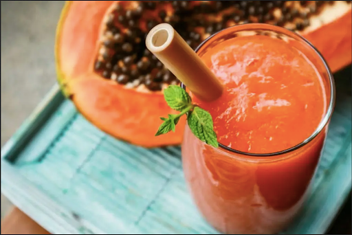 Basil Papaya Juice [sugar-free]