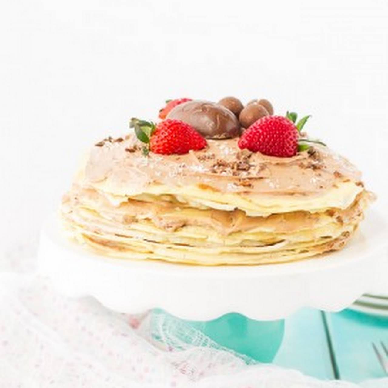 Strawberries and Cream Crepe Cake - Completely Delicious