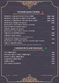 The Rajputana menu 4