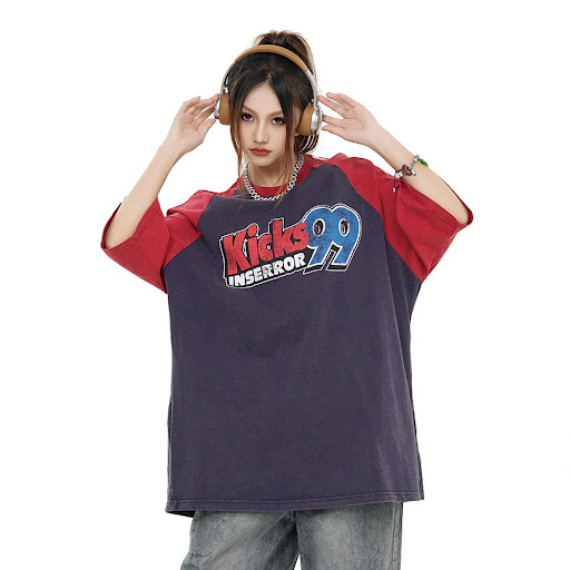 Title 15, Mens Fashion Letters Printed Loose Top, a comf...