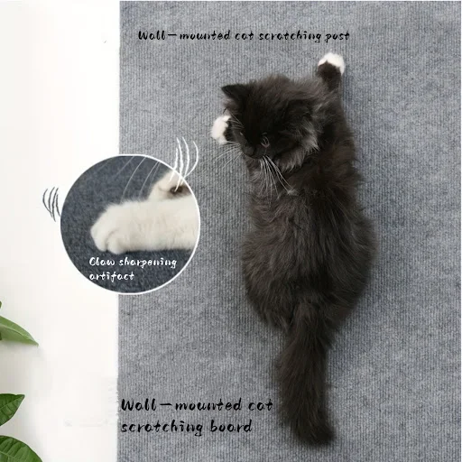 Anti Cat Scratching Mat Large Trimmable Cat Scratching Post Pad Carpet Self-Adhesive for Cat Tree Shelf Shelves Steps Wa