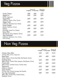 Chicago Pizza menu 2