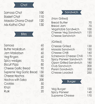 Talk House Caffe menu 1