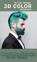 Man Tattoo Hairstyle Editor Screenshot
