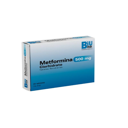 Metformina 500Mg 30 Tabletas Biumak Pharmaceuticals