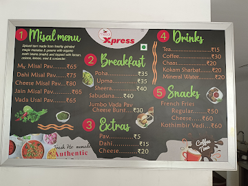 Missal Xpress menu 