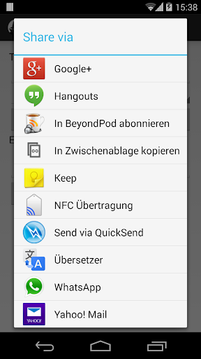 Screenshot Agenten Deutsch