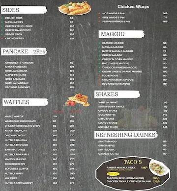 Sandwich Deepo menu 
